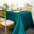 Rectangular Satin Tablecloth 90x132 Peacock