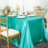 Rectangular Satin Tablecloth Seamless Silky Finish