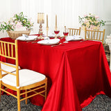Elegant Satin Tablecloth Rectangular for Dining & Events