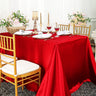 Premium Satin Seamless Rectangular Tablecloth