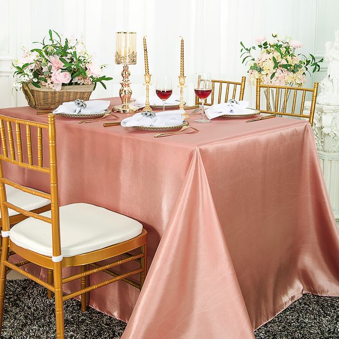 Luxury Satin Round Tablecloth – Smooth Finish & Shine