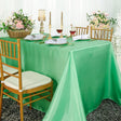 Rectangular Satin Tablecloth 54x108 Sage Green