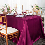 Satin Rectangular Tablecloth 54x108 Sangria