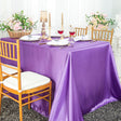 Rectangular Satin Tablecloth 90x156 Victoria Lilac