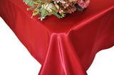 Rectangular Satin Tablecloth 54x108 Apple Red