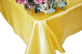 Rectangular Satin Tablecloth 54x108 Canary Yellow