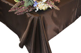 Rectangular Satin Tablecloth 54x108 Chocolate