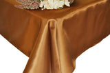 Rectangular Satin Tablecloth Copper 54x108