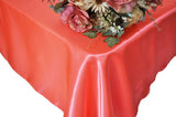 Rectangular Satin Tablecloth 54x108 Coral