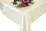 Rectangular Satin Tablecloth 54x108 Ivory