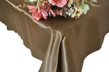 Rectangular Satin Tablecloth 54x108 Latte/Taupe