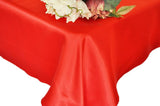 Rectangular Satin Tablecloth 54x108 Red