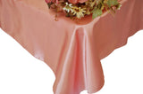 Rectangular Satin Tablecloth Rose Pink 54x108