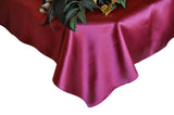 Satin Rectangular Tablecloth 54x108 Sangria