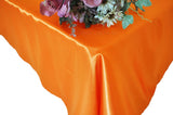 Rectangular Satin Tablecloth 54x108 Tangerine