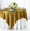 Seamless Square Satin Table Overlay Premium Polyester Cloth