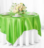 Satin Square Table Overlay 54x54 Apple Green