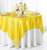 Seamless Square Satin Table Overlay Premium Polyester Cloth