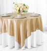 Seamless Square Satin Table Overlay Premium Polyester Cloth