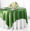 Seamless Square Satin Table Overlay Premium Polyester Cloth
