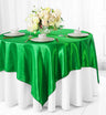 Seamless Square Satin Table Overlay Premium Polyester Cloth