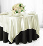 Satin Table Overlay 85x85 Square Ivory