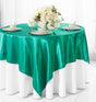 Satin Table Overlay 54x54 Square Jade