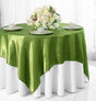 Satin Table Overlay 54x54 Square Moss Green
