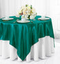 Satin Square Table Overlay 54x54 Oasis