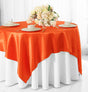 Satin Table Overlay 85x85 Square Orange