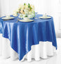 Satin Table Overlay 85x85 Square Periwinkle/Cornflower