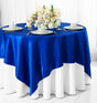 Satin Square Table Overlay 85x85 Royal Blue