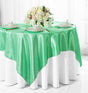 Satin Table Overlay 54x54 Square Sage Green