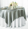 Seamless Square Satin Table Overlay Décor 120 Inch