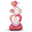 Foil Balloon Colorful Mom Stacked Hearts AirLoonz