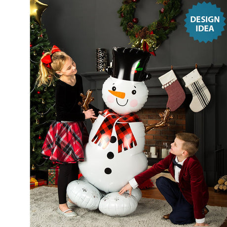 Snowman AirLoonz Foil Balloon