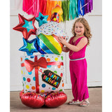 Foil Balloon Stacked Birthday Icons AirLoonz