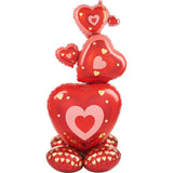 Foil Balloon Stacking Hearts AirLoonz
