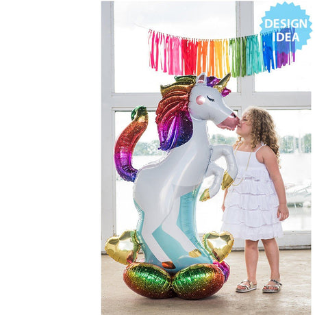 Unicorn Foil Balloon AirLoonz 55 Inch