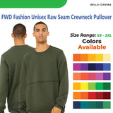 Bella + Canvas® FWD Fashion Unisex Raw Seam Crewneck Pullover
