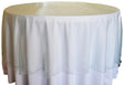 Round Organza Table Overlay Topper 90" Sage Green
