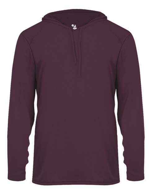 Badger Unisex B-Core Hooded Long Sleeve T-Shirt