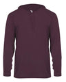 Badger Unisex B-Core Hooded Long Sleeve T-Shirt