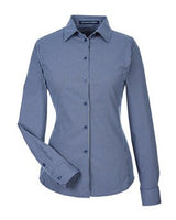 Devon & Jones® CrownLux Performance Ladies Tonal Mini Check Woven Shirt