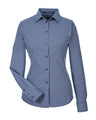 Devon & Jones® CrownLux Performance Ladies Tonal Mini Check Woven Shirt
