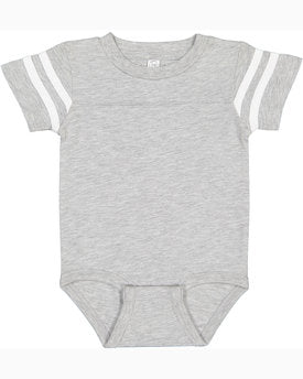 Rabbit Skins® Infant Football Classic Crew Neck Short Sleeve Bodysuit