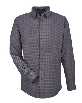 Devon & Jones® CrownLux Performance Men's Tonal Mini Check Woven Shirt