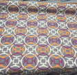 P Kaufmann Astro Jacquard Upholstery Fabric - Orange, Purple, White, 55" Width (1 Yard)