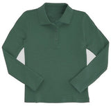 Girls Long Sleeve Knit Polo T-shirt | RADYAN®