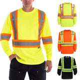 High Visibility Long Sleeve Crewneck Safety T-shirt